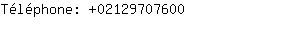 Tlphone: 0212970....