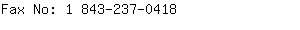 Fax No: 1 843-237-....