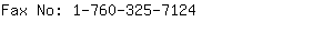 Fax No: 1-760-325-....