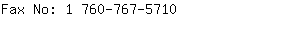 Fax No: 1 760-767-....