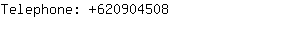 Telephone: 62090....