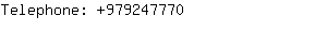 Telephone: 97924....