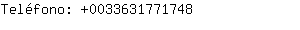 Telfono: 003363177....