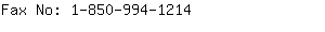 Fax No: 1-850-994-....