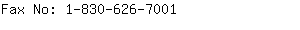 Fax No: 1-830-626-....