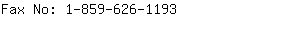 Fax No: 1-859-626-....