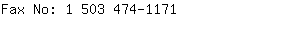 Fax No: 1 503 474-....