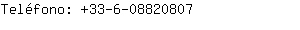 Teléfono: 33-6-0882....