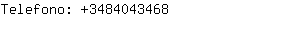 Telefono: 348404....