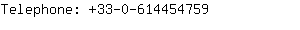 Telephone: 33-0-61445....