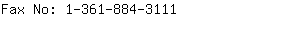 Fax No: 1-361-884-....