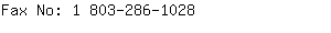 Fax No: 1 803-286-....