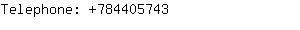 Telephone: 78440....