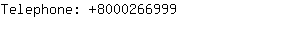 Telephone: 800026....
