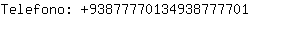 Telefono: 9387777013493877....