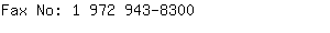 Fax No: 1 972 943-....