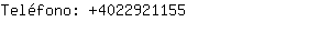 Teléfono: 402292....