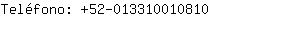 Teléfono: 52-01331001....