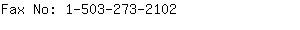Fax No: 1-503-273-....