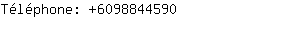 Téléphone: 609884....