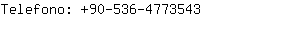 Telefono: 90-536-477....