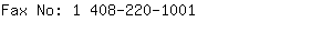 Fax No: 1 408-220-....