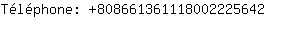 Tlphone: 80866136111800222....