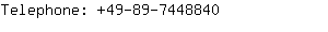 Telephone: 49-89-744....