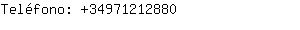 Teléfono: 3497121....