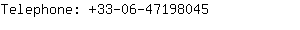 Telephone: 33-06-4719....