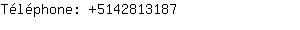 Téléphone: 514281....