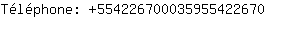 Tlphone: 55422670003595542....