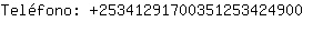 Teléfono: 2534129170035125342....
