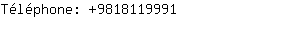 Téléphone: 981811....