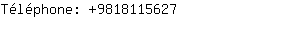 Téléphone: 981811....