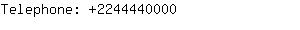 Telephone: 224444....