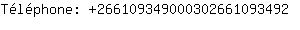 Tlphone: 26610934900030266109....