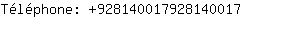 Tlphone: 92814001792814....