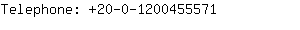 Telephone: 20-0-120045....