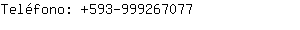 Teléfono: 593-99926....