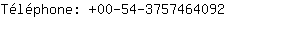 Tlphone: 00-54-375746....