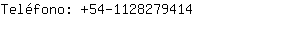Teléfono: 54-112827....