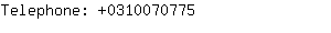 Telephone: 031007....