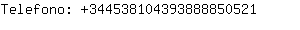 Telefono: 34453810439388885....