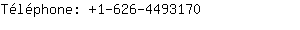 Tlphone: 1-626-449....