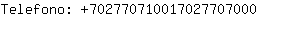 Telefono: 70277071001702770....