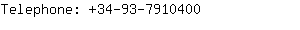 Telephone: 34-93-791....