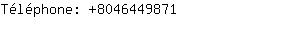 Téléphone: 804644....