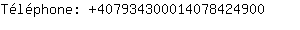 Tlphone: 40793430001407842....