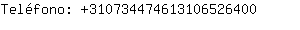 Telfono: 31073447461310652....